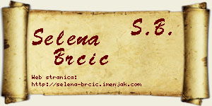Selena Brčić vizit kartica